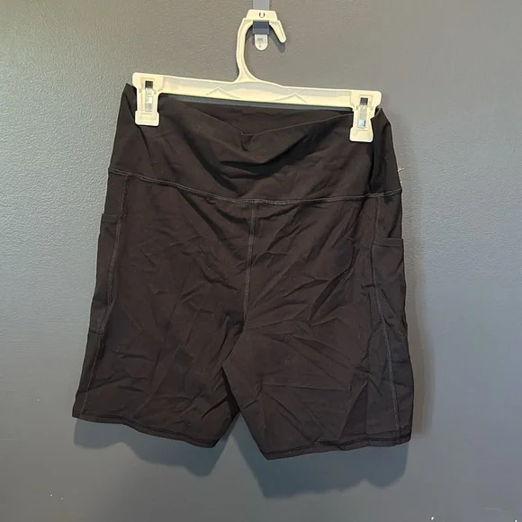 Free People Movement Black High-Waist Bike Shorts Size XL - Picture 2 of 3